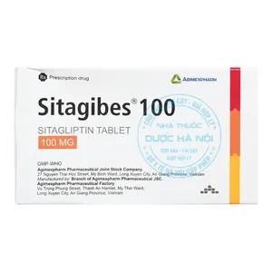 Thuốc Sitagibes 100mg kiểm soát lượng đường ở bệnh nhân mắc bệnh tiểu đường tuýp 2