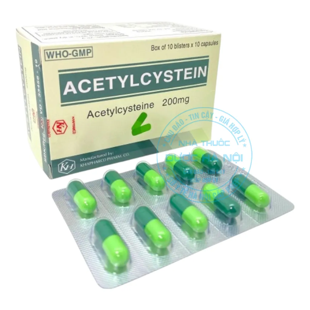 Thuốc Acetylcysteine 200mg Khapharco