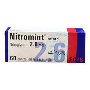 Thuốc Nitromint 2,6mg dùng cho bệnh động mạch vành, đau thắt ngực (3 vỉ x 10 viên)
