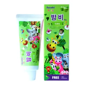 Kem đánh răng Bambi Kids bỏ mảng bám, ngăn ngừa sâu răng