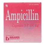 Thuốc Ampicillin 500mg Brawn