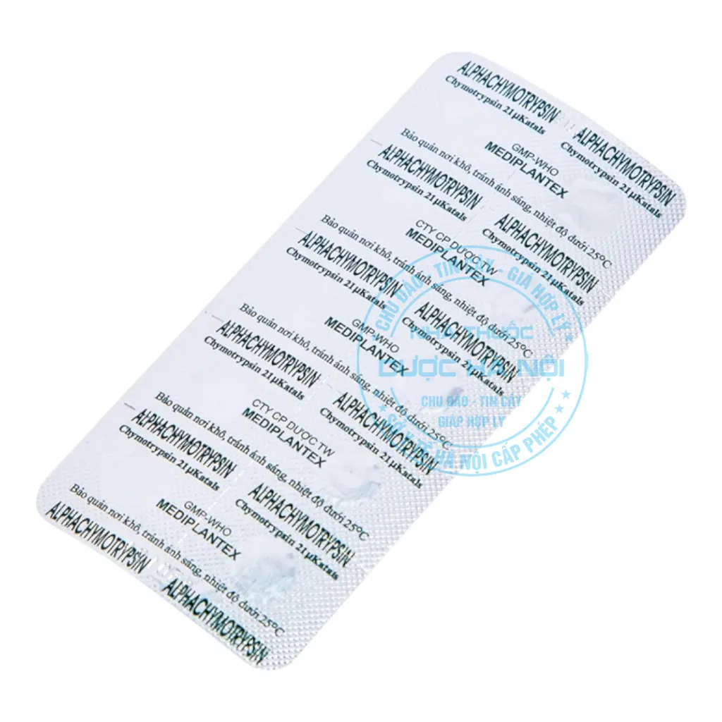 Thuốc Alphachymotrypsin