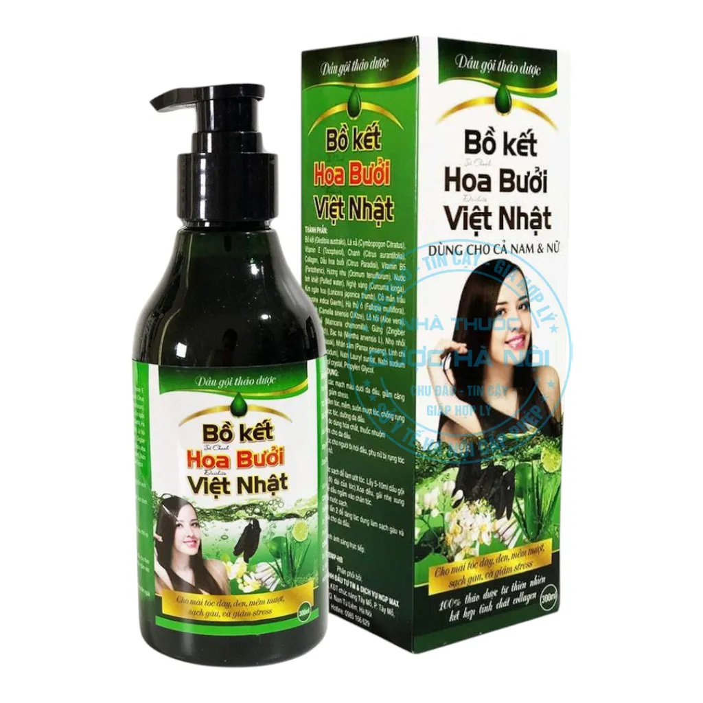 Dầu gội thảo dược Bồ Kết Hoa Bưởi Việt Nhật