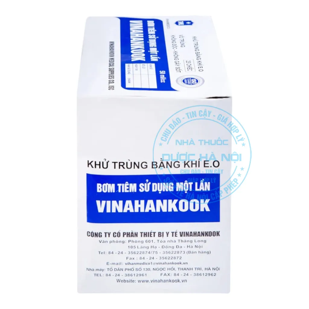 Bơm tiêm 50ml/cc Vinahankook