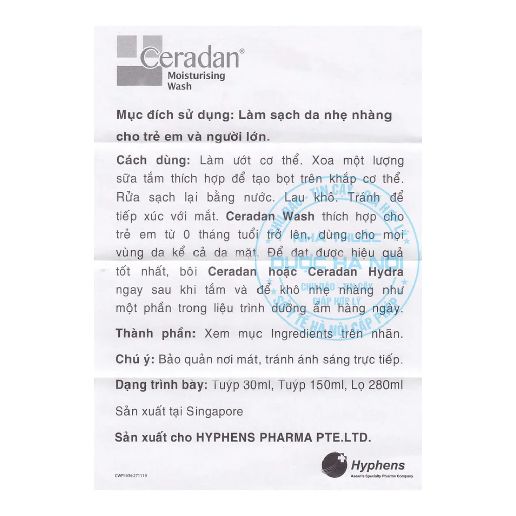 Sữa tắm Ceradan