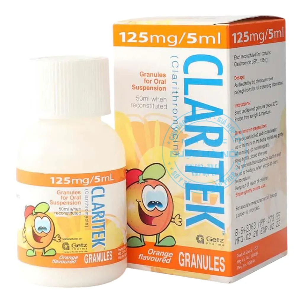Thuốc Claritek 125mg/5ml