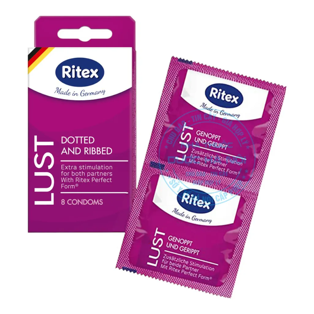 Bao cao su Ritex Lust Dotted and Ribbed