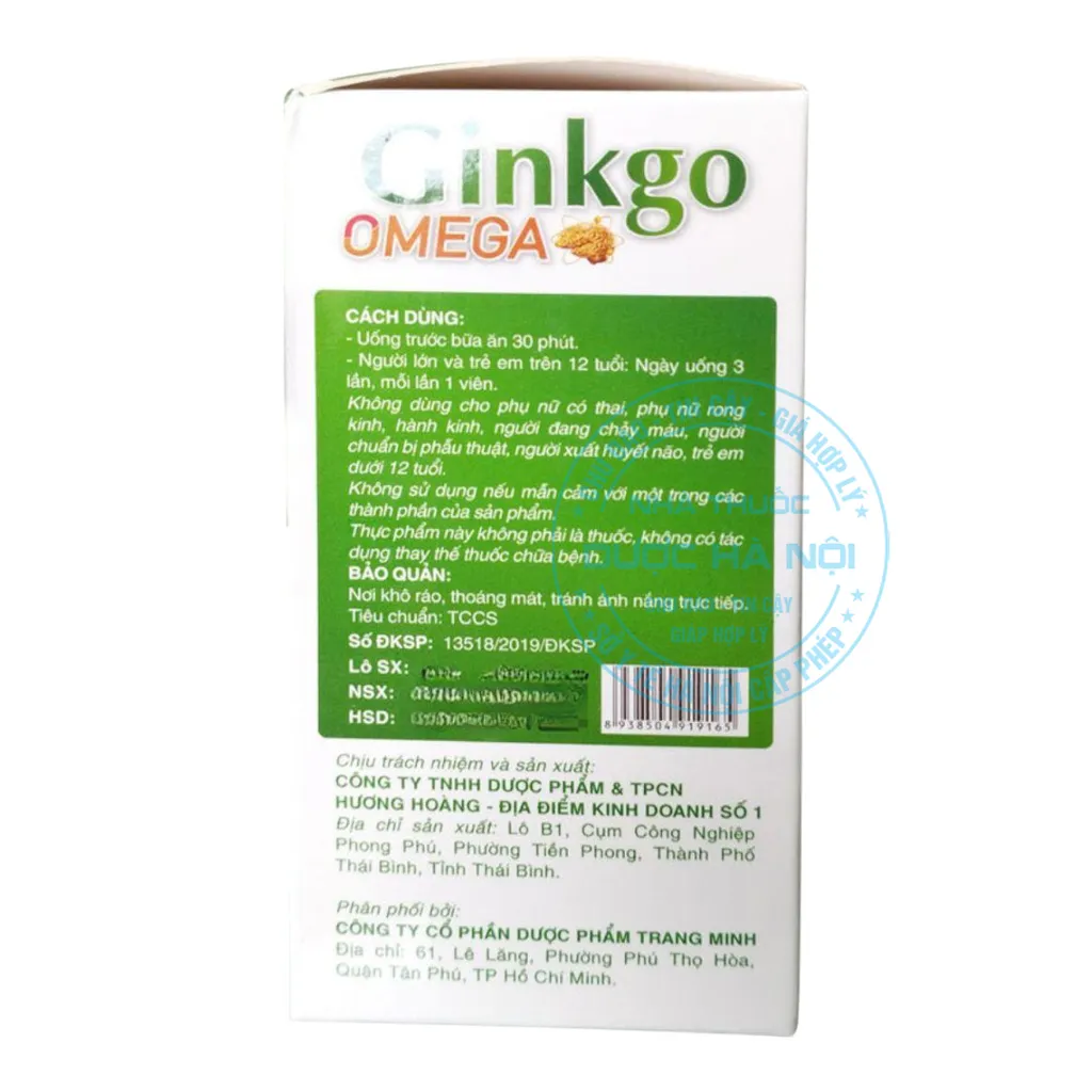 Viên uống Ginkgo Omega Hương Hoàng