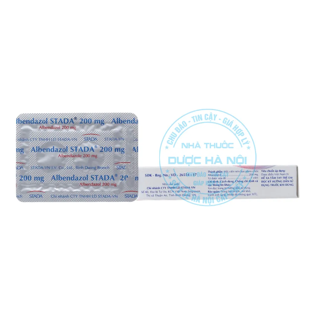 Thuốc Albendazol Stada 200mg