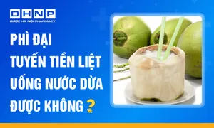 phì đại tuyến tiền liệt uống nước dừa được không.