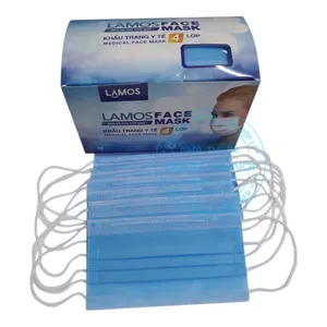 Khẩu trang y tế Lamos 4 lớp phòng chống dịch bệnh và ô nhiễm môi trường