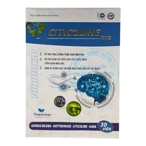 Viên uống Heanudin Citicoline 10mg hỗ trợ tuần hoàn máu não