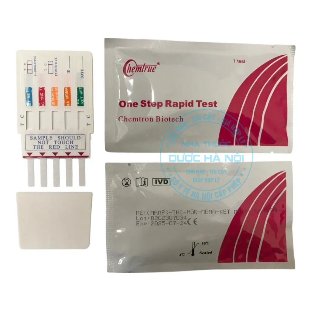 Que thử ma tuý 5 chân Chemtrue COC