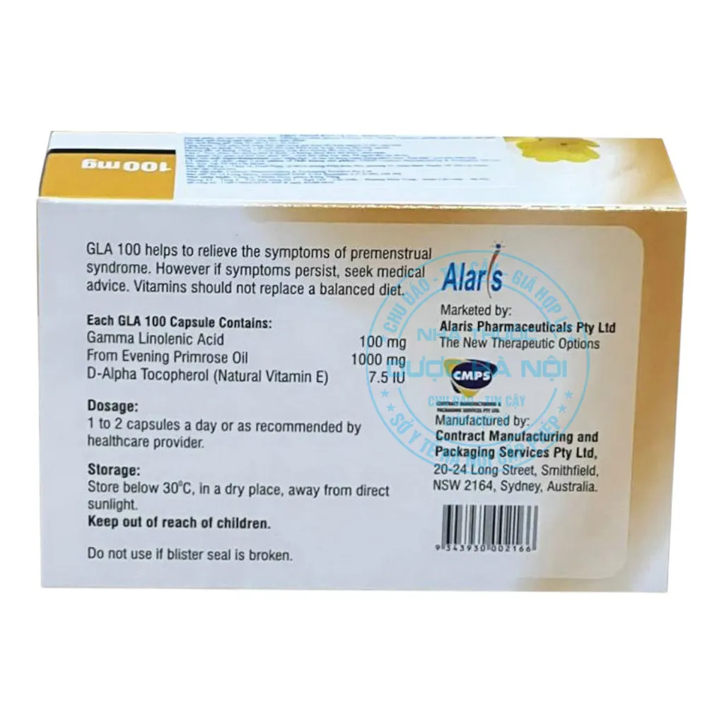 Viên uống Gamma Linolenic Acid (GLA 100mg)