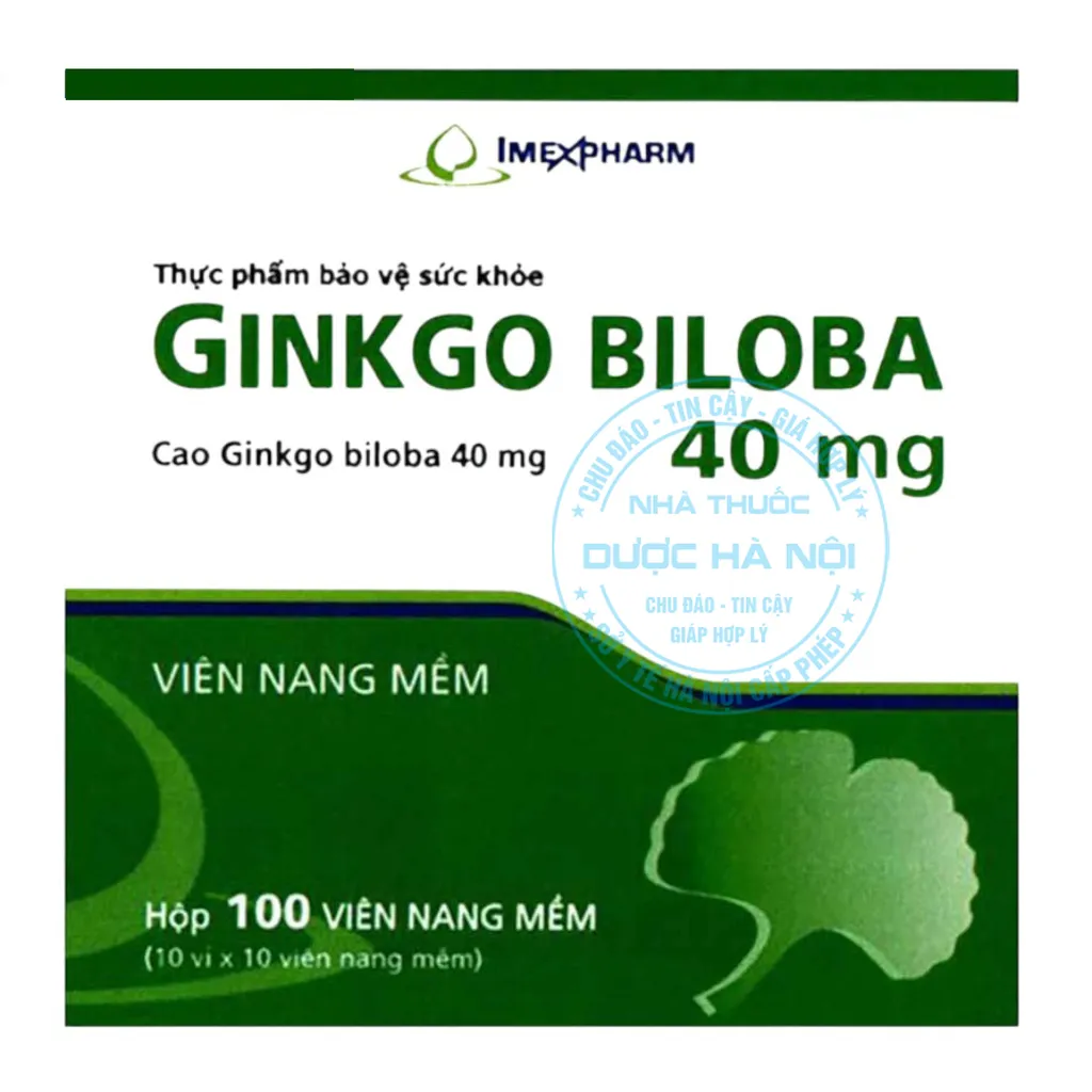 Viên uống Ginkgo Biloba 40mg