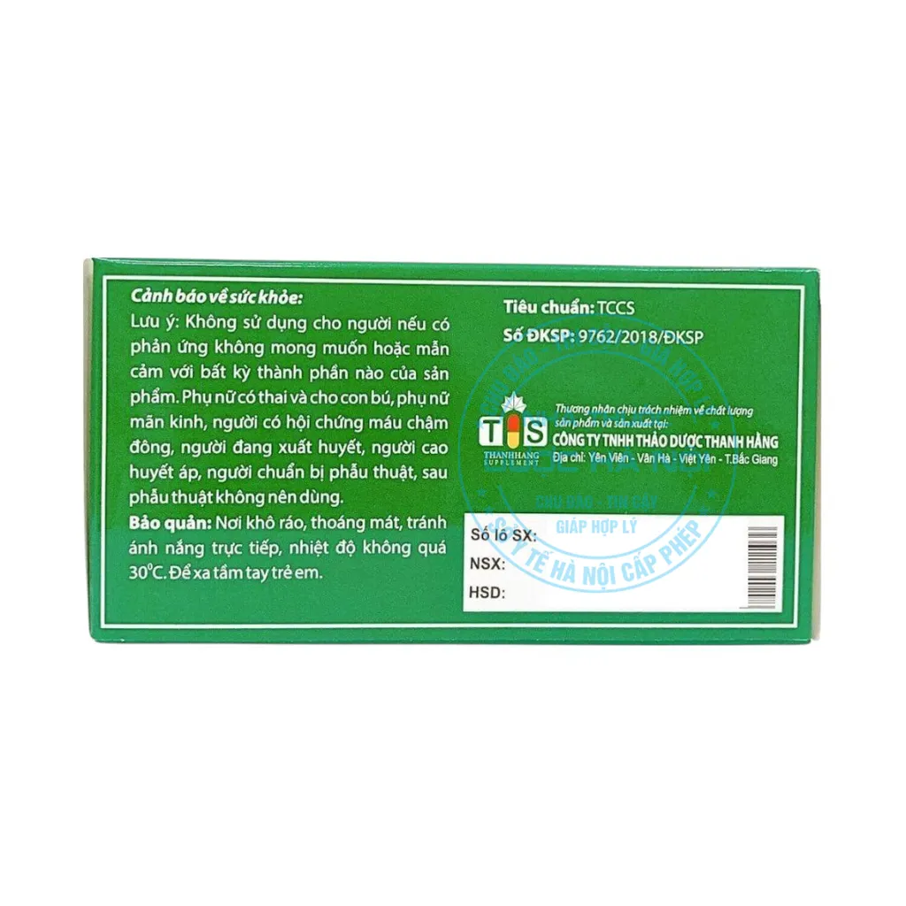 Viên uống Ginkgo biloba 120mg