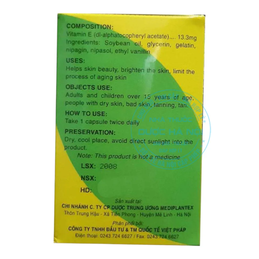 Viên uống E Natural 400