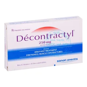Thuốc Decontractyl 250mg hỗ trợ điều trị các cơn đau do co thắt cơ(1 hộp x60viên)