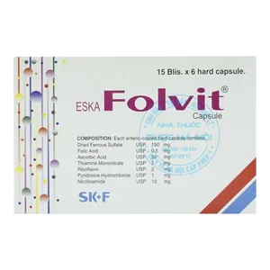 Thuốc EskaFolvit bổ sung sắt và các vitamin cần thiết để cải thiện tình trạng sức khỏe