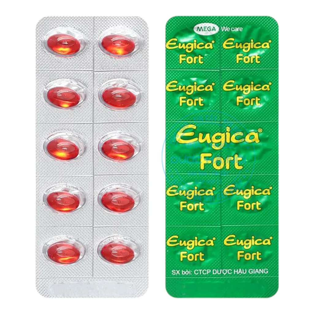 Thuốc ngậm ho Eugica xanh