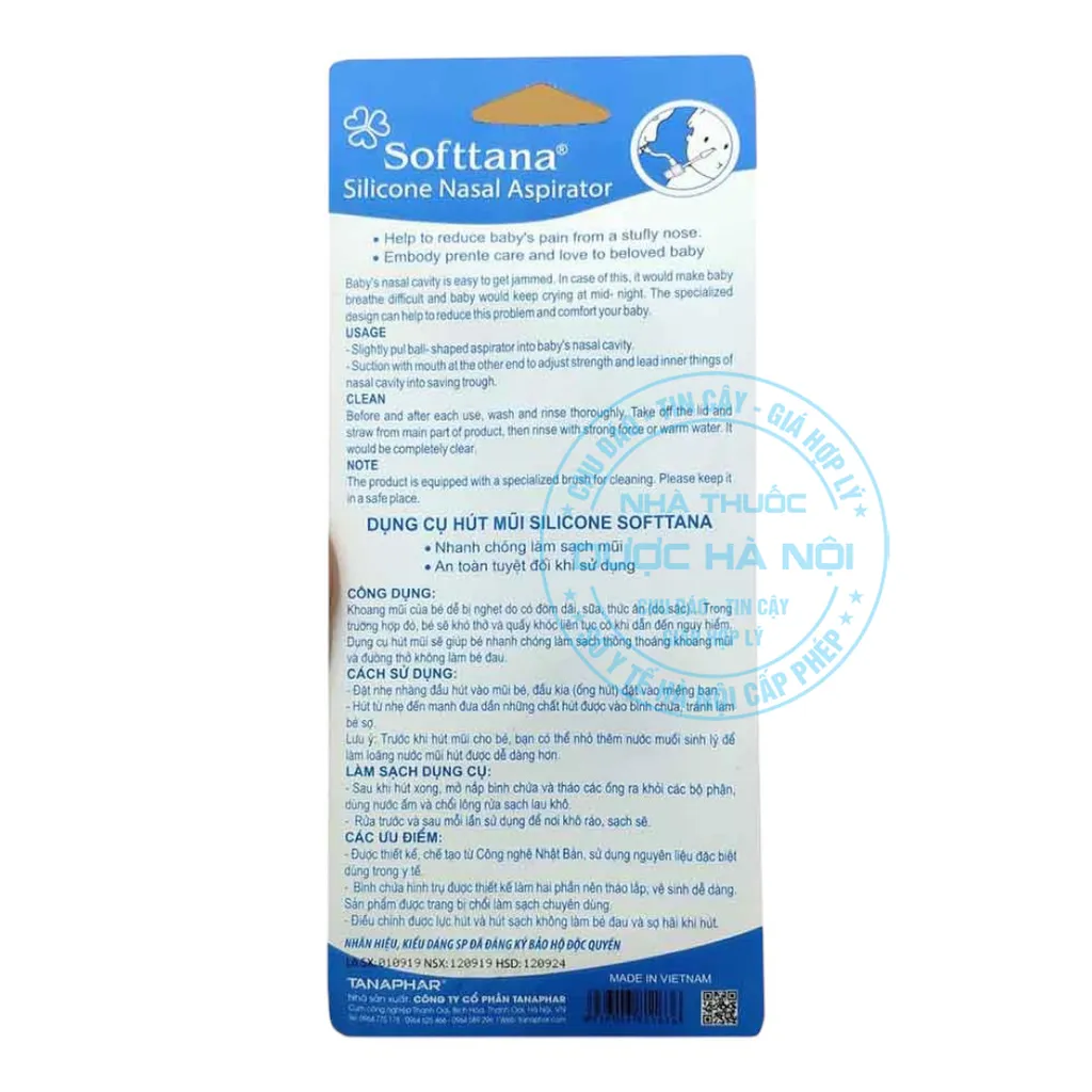 Dụng cụ hút mũi Softtana