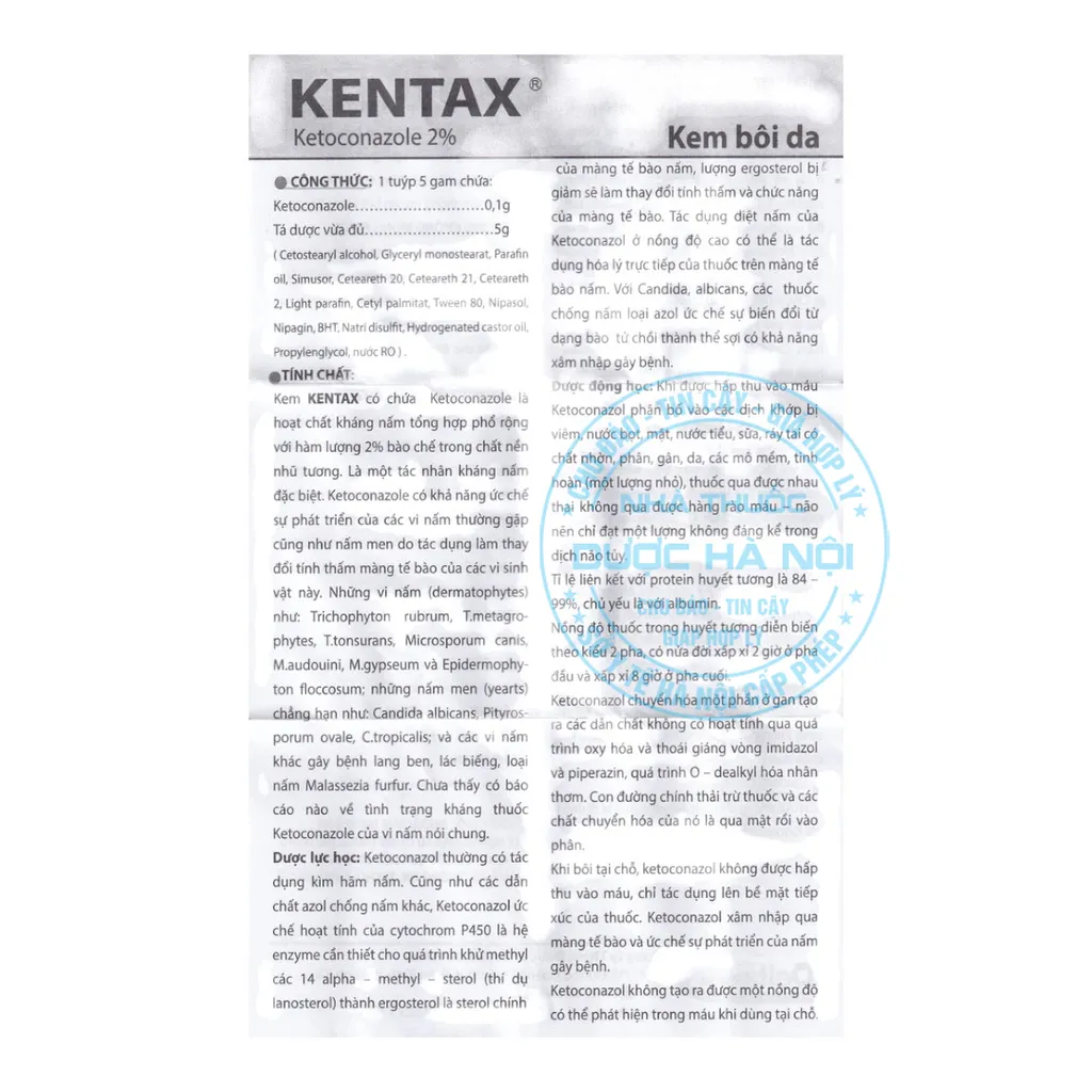 Thuốc kem Kentax