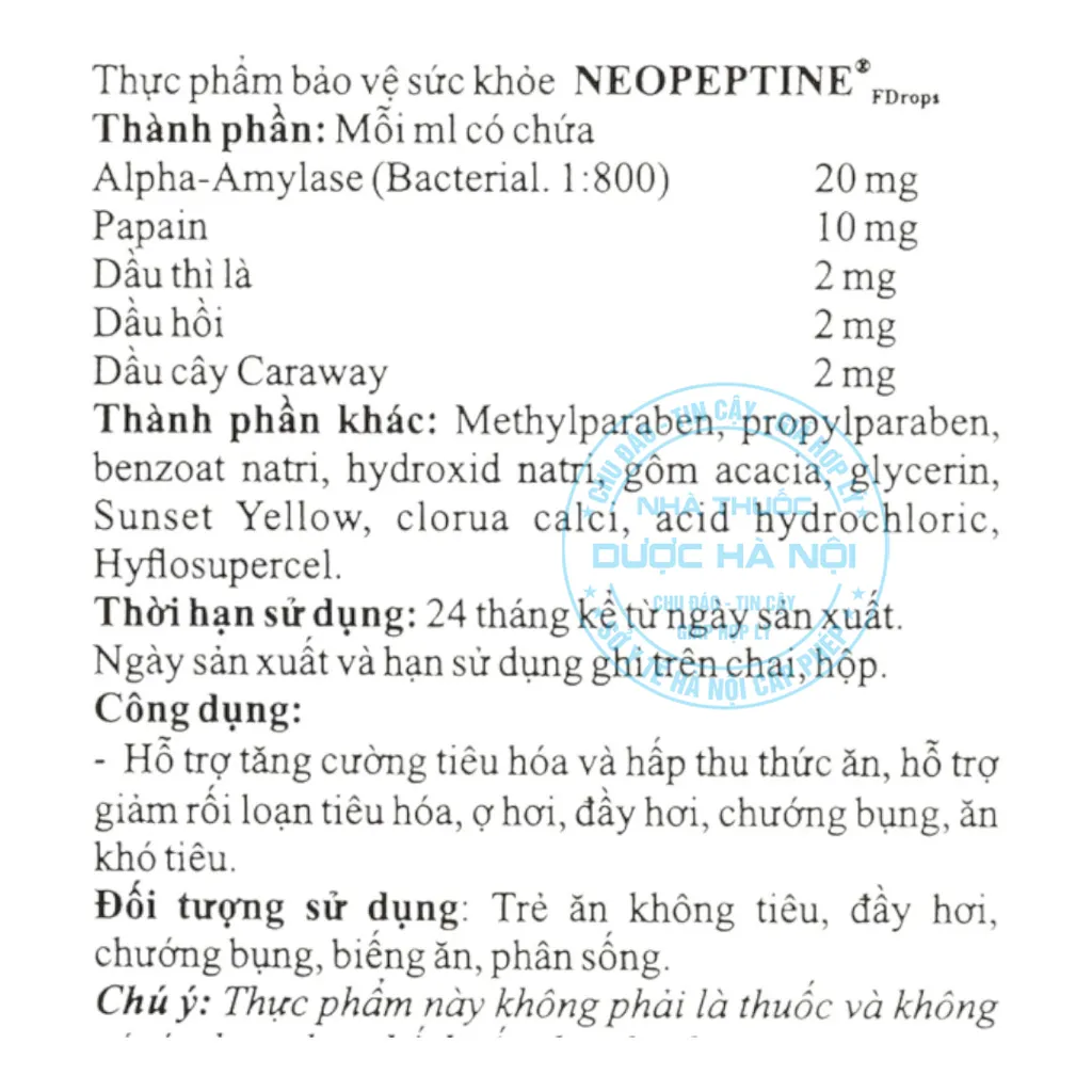 Siro Neopeptine F Drops