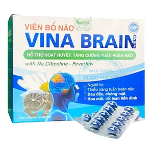 Viên uống Vina Brain New bổ sung dinh dưỡng giúp cải thiện sức khỏe não bộ
