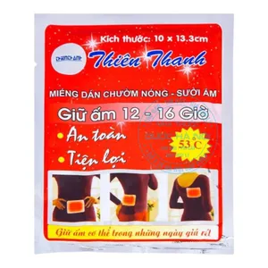 Miếng dán sưởi ấm Thiên Thanh giữ ấm cơ thể trong mùa đông lạnh giá