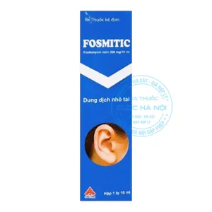Thuốc Fosmitic 10ml điều trị các bệnh lý nhiễm trùng tai