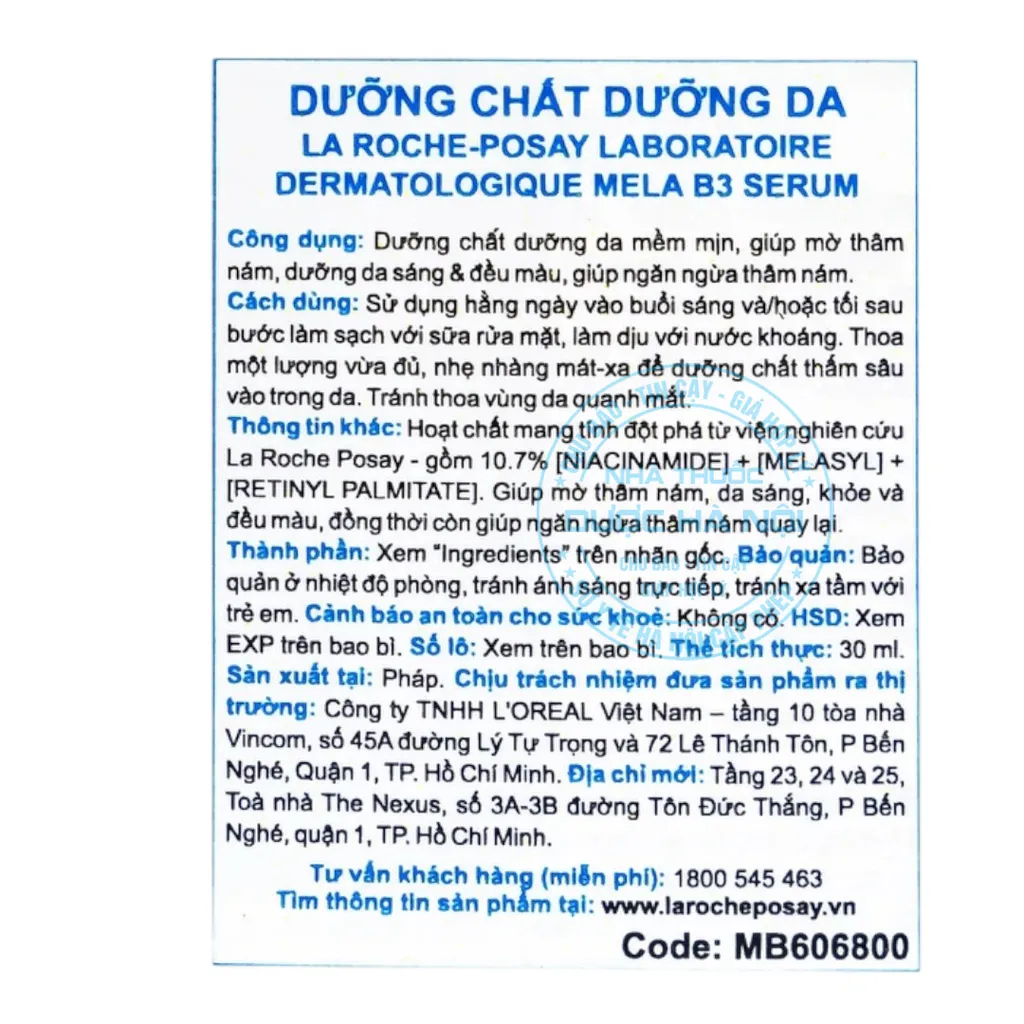 Kem dưỡng La Roche-Posay Mela B3