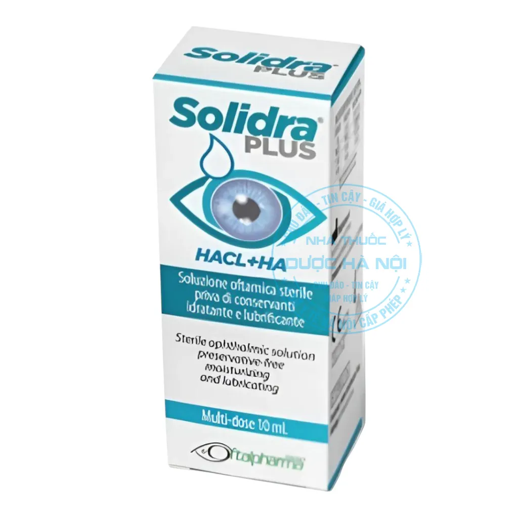 Nước mắt nhân tạo Solidra Plus 10ml