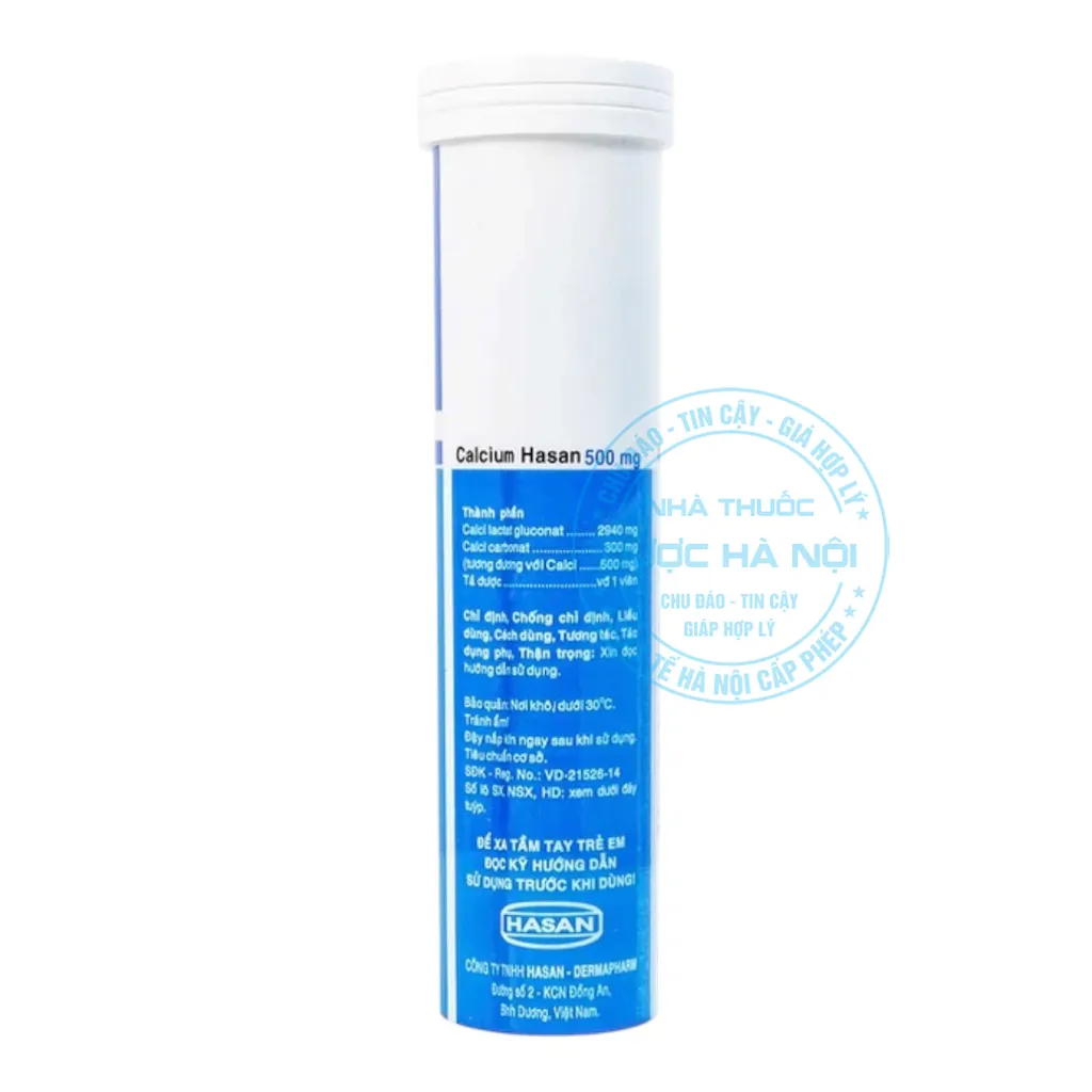 Thuốc Calcium Hasan 500mg