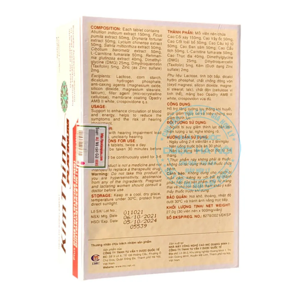 Viên uống Kim Thính Platinum