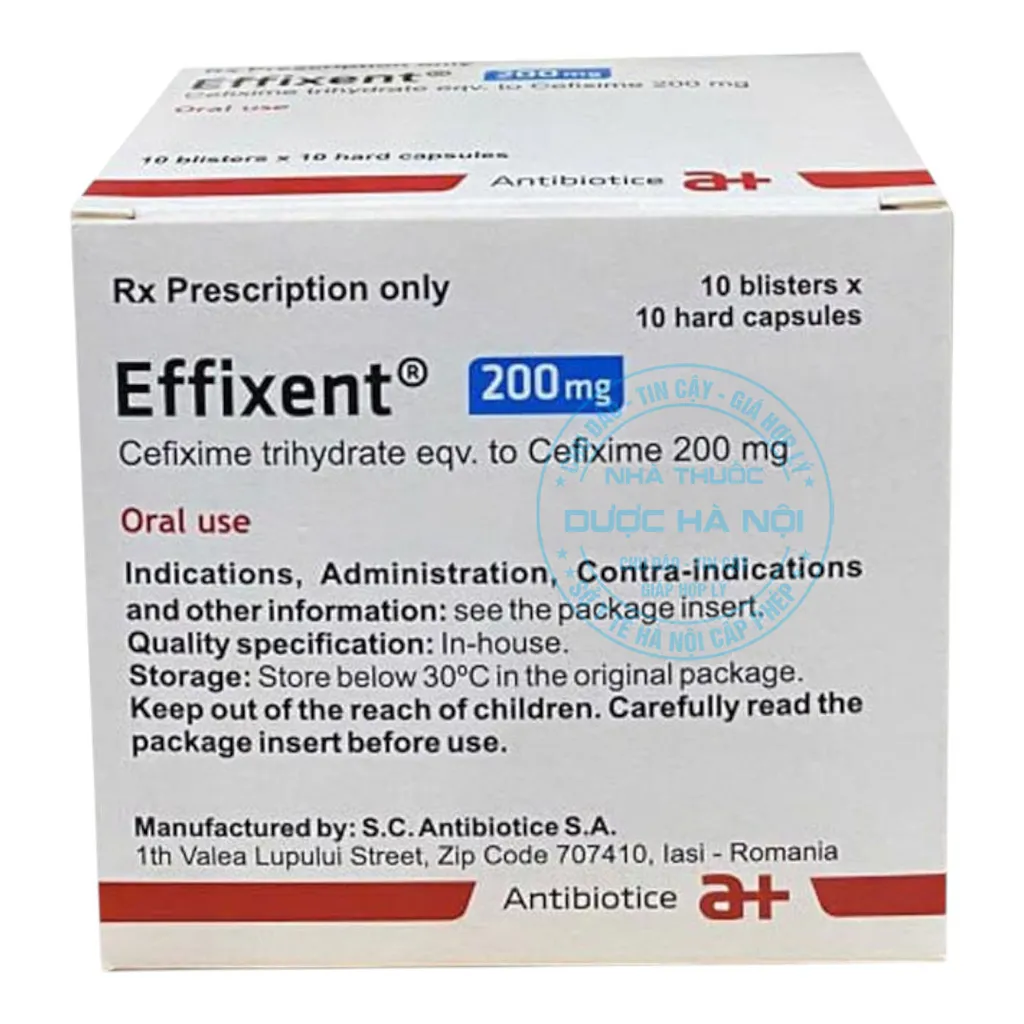 Thuốc Effixent 200mg