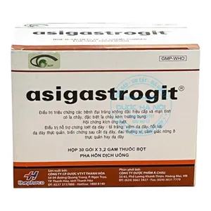 Thuốc Asigastrogit điều trị triệu chứng tiêu chảy, viêm đại tràng (Hộp 30gói)