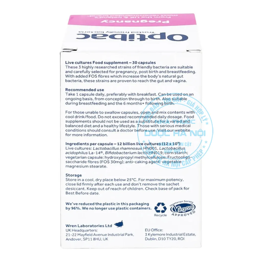 Viên uống Optibac Pregnancy