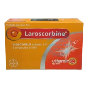 Thuốc Laroscorbine 1g/5ml Bayer bổ sung vitamin C, hỗ trợ điều trị các bệnh liên quan