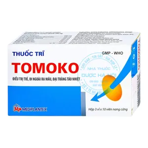 Thuốc trĩ Tomoko điề trị triệu chứng của bệnh trĩ(3vĩ x10viên)