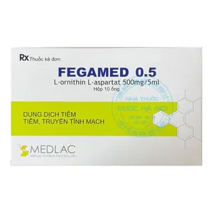 Thuốc Fegamed 0.5 Medlac điều trị tăng amoniac huyết do bệnh lý gan
