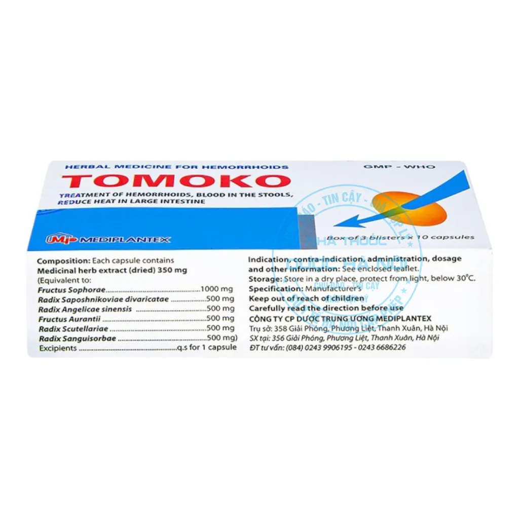 Thuốc trĩ Tomoko