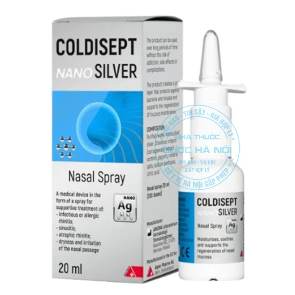 Xịt mũi Coldisept Nano Silver
