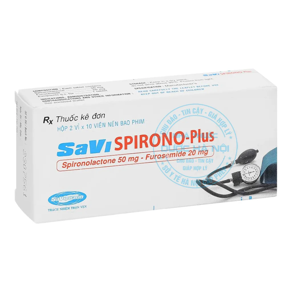 Thuốc Savi Spirono Plus 50mg/20mg