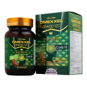 Viên uống Omexxel Ginkgo 120 Premium cải thiện chức năng thần kinh, tuần hoàn máu não