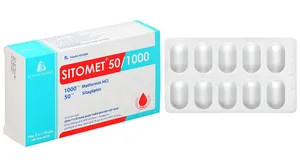 Thuốc Sitomet 50/500 điều trị đái tháo đường tuýp 2( 3vỉ x 10 viên)