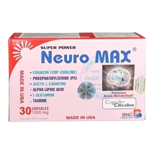 Viên uống Super Power Neuro Max cải thiện chức năng não bộ, bảo vệ tế bào thần kinh