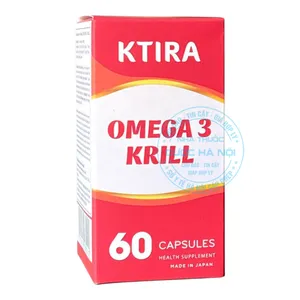 Viên uống Ktira Omega 3 Krill hỗ trợ sức khỏe tim mạch( lọ 60v )