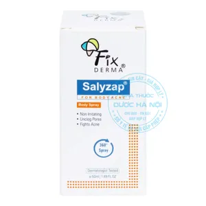 Xịt mụn Fixderma Salyzap hỗ trợ điều trị toàn diện các vấn đề về mụn trên cơ thể