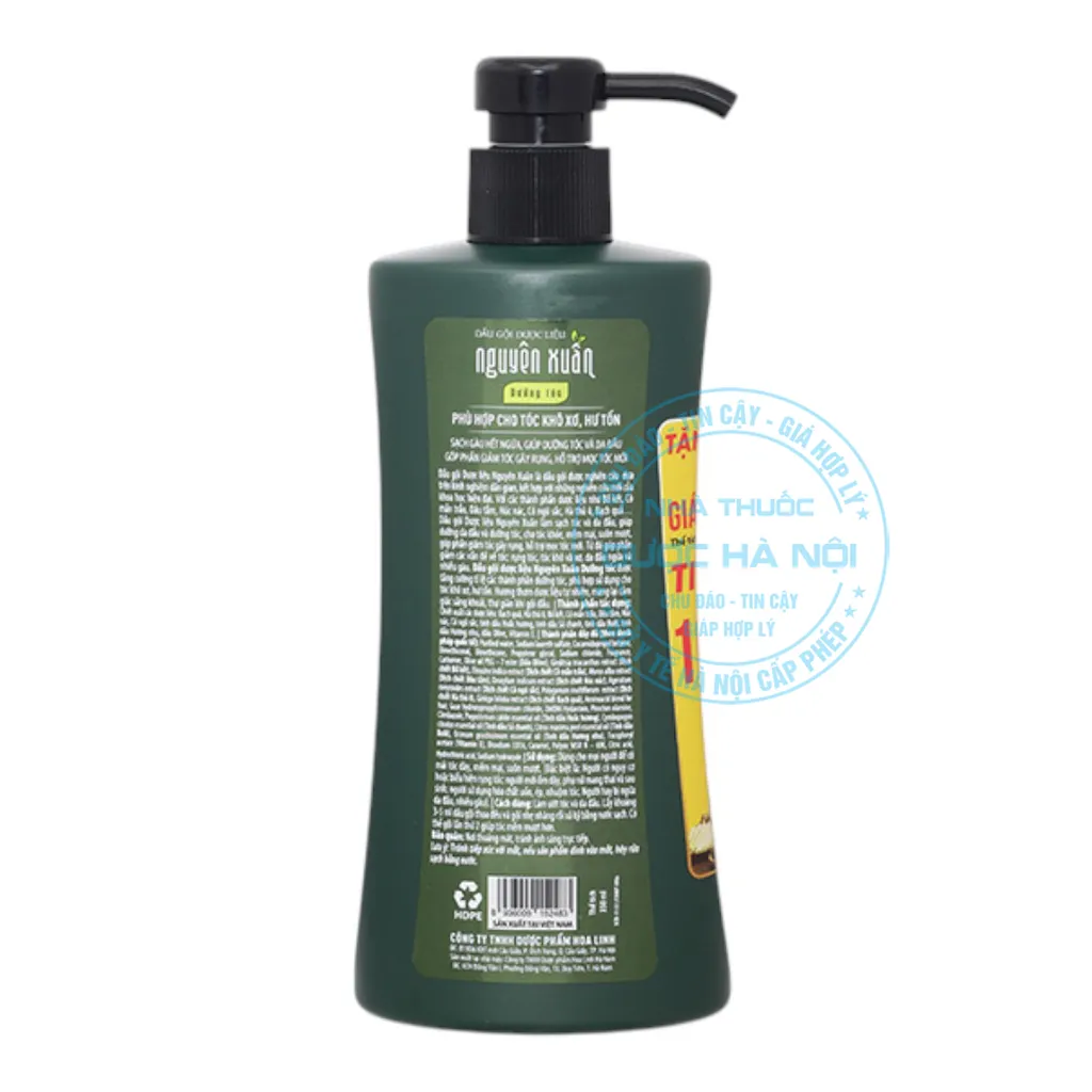 Dầu gội Nguyên Xuân xanh450ml ( chai )
