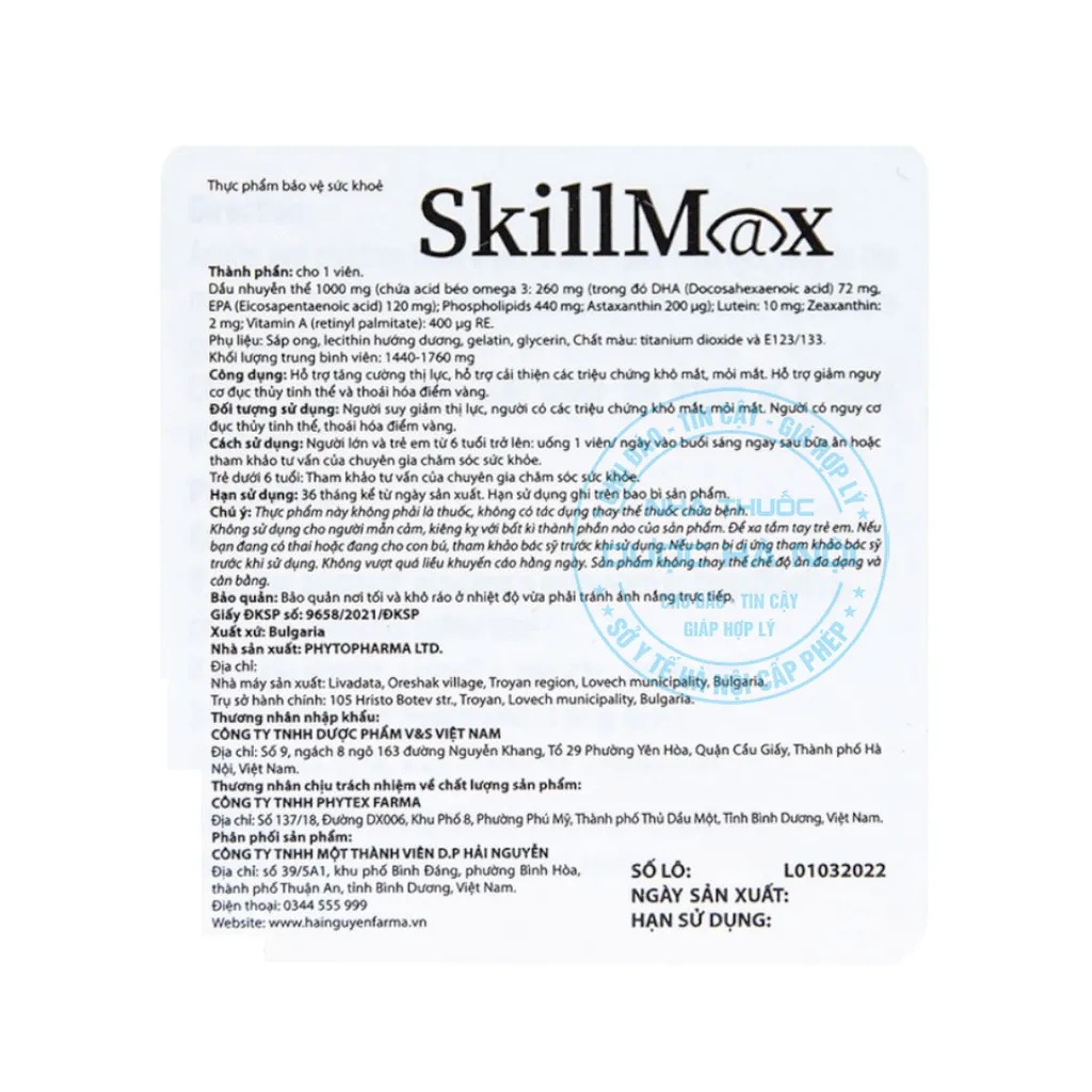 Viên uống Skillmax Ocavill